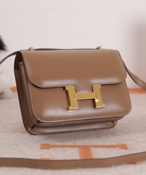 에르메스 콘스탄스18 바이컬러 브라운 금장